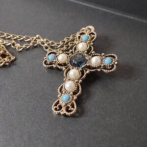 24 Inch Pretty Emmons Cross Necklace
